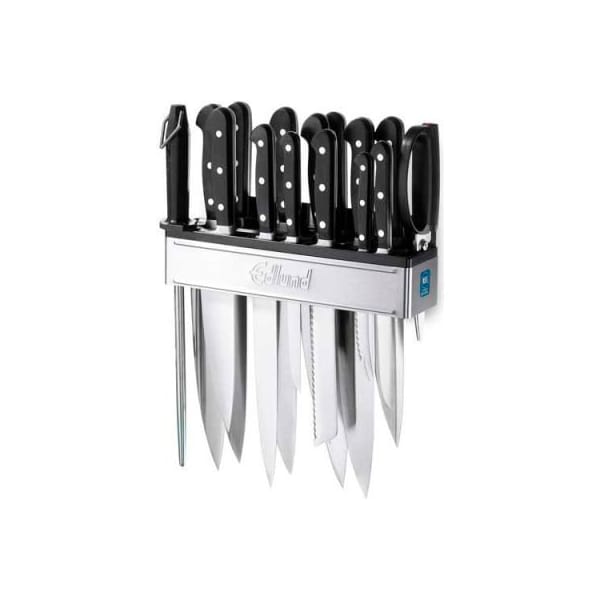 Edlund Co Edlund KR-698 - Knife Rack With Short Skirt, Open Base, 10 Slots, Stainless Steel - KR-698