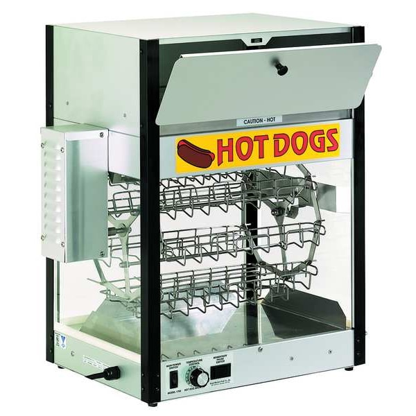 Cretors Hot Dog Broiler, Up to 36 Hot Dogs, 120V - E1700