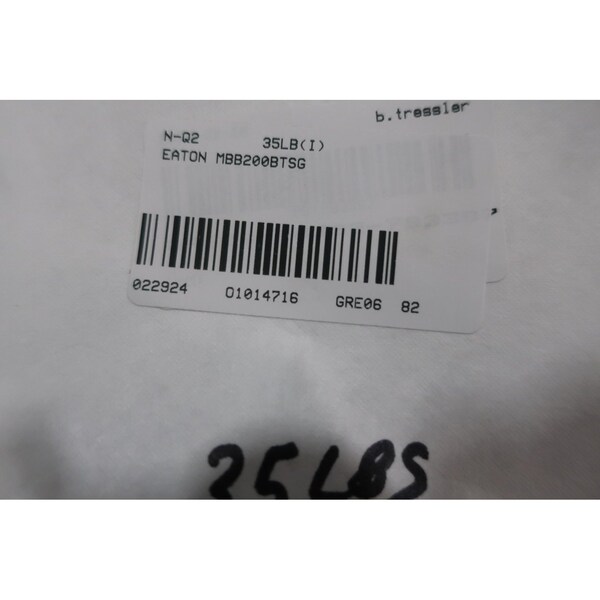 Eaton Circuit Breaker, MBB Series, 200A, 120/240V AC - MBB200BTSG
