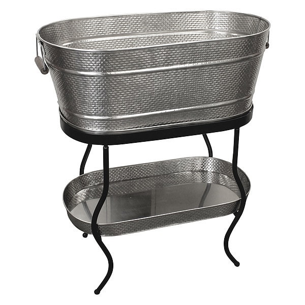 Tablecraft Brickhouse Beverge Tub Set, 27.5x15x32" - GTSS2313N