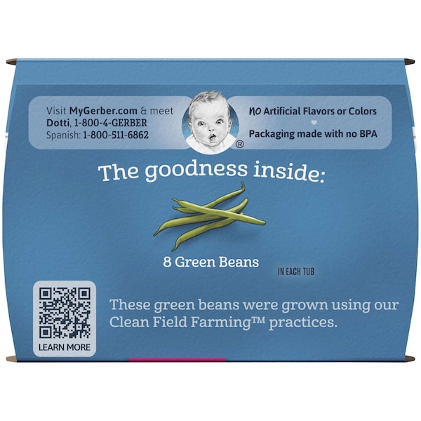 Gerber Gerber 1st Foods Green Bean Multi Pack 4 oz. Tubs, PK8 - 00015000910440U

Gerber Gerber 1st Foods Green Bean Multi Pack de 4 oz. Tubs, PK8 - 00015000910440U
