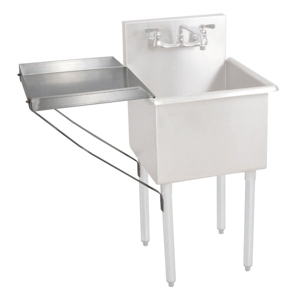 Bk Resources Stainless Steel Detachable Drainboard for 18X18 budget sinks - BK8BS-DD18