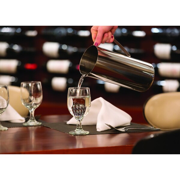Service Ideas Slim Water Pitcher, 1.9L, Polished Stainless Steel - X7025NG