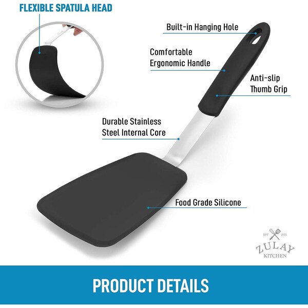Zulay Kitchen Flexible Silicone Spatula Small - ZULB0851QF7V1