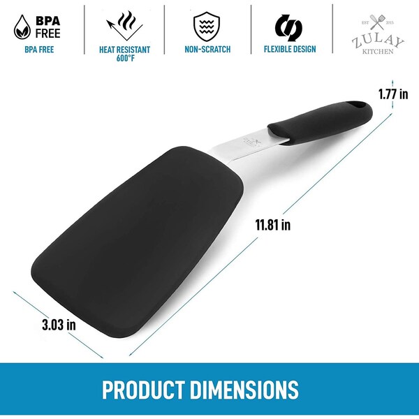 Zulay Kitchen Flexible Silicone Spatula Small - ZULB0851QF7V1