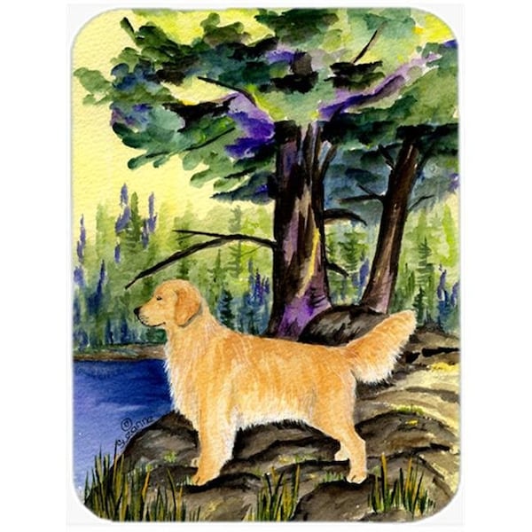 Carolines Treasures Carolines Treasures SS8426LCB 12 x 15 in. Golden Retriever Glass Cutting Board; Large - SS8426LCB