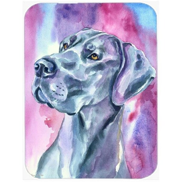 Carolines Treasures Carolines Treasures 7308LCB Great Dane Blue Mood Glass Cutting Board; Large - 7308LCB