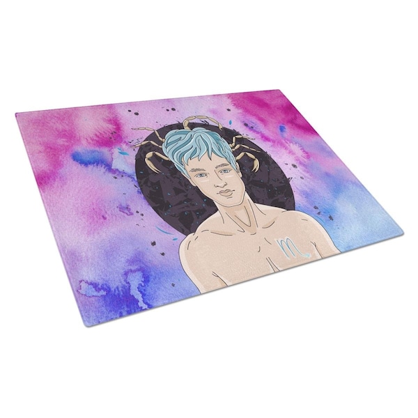 Carolines Treasures Scorpio Zodiac Sign Glass Cutting Board Large - BB7324LCB
