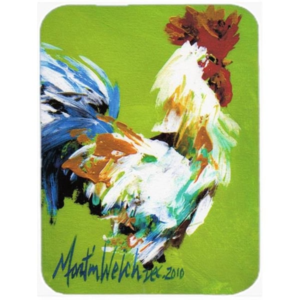 Carolines Treasures Carolines Treasures MW1188LCB Boss Rooster Glass Cutting Board; Large - MW1188LCB