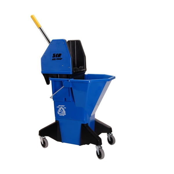 Enterprise Manufacturing Bucket, Mop , Blue, W/Ylw Wringr - 501403BY