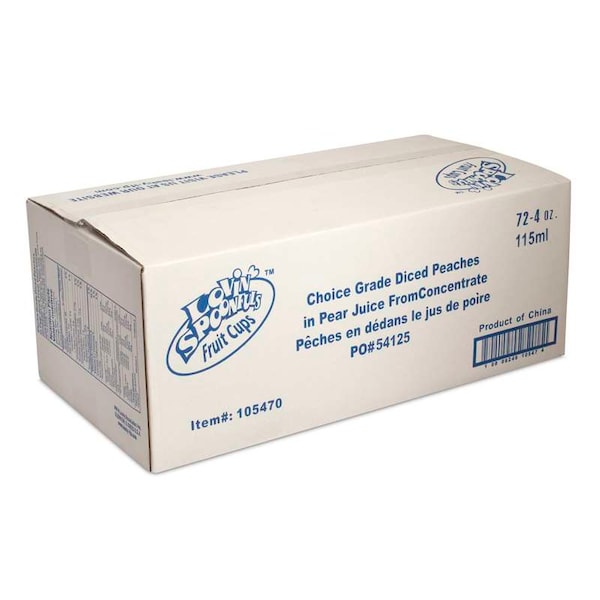 Cucharadas de Amor- 4 oz. Durazno Picado, PK72 - 105470