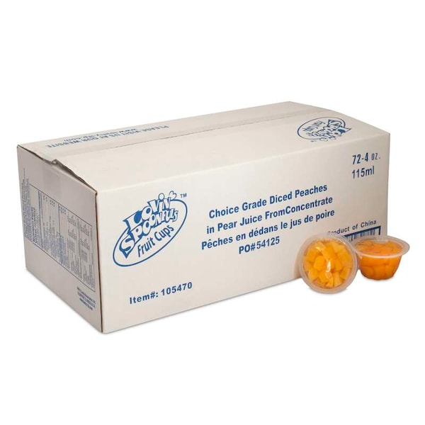 Cucharadas de Amor- 4 oz. Durazno Picado, PK72 - 105470