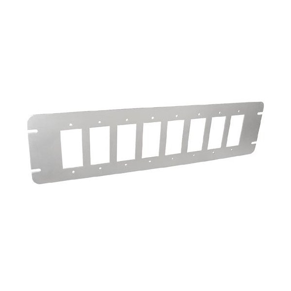 Southwire Electrical Box Cover, 8 Gangs, Rectangular, Galvanized Steel, GFCI, Flat Cover - GBGFI-8