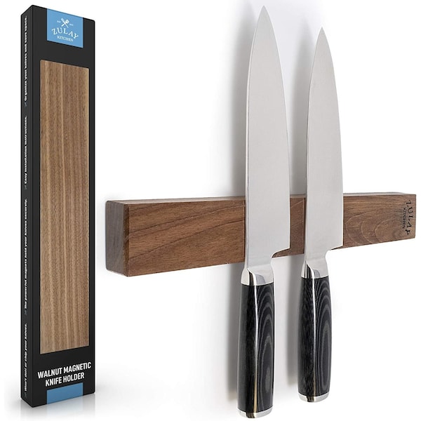 Zulay Kitchen Walnut Magnetic Knife Holder - ZULB07PWJ2SSM