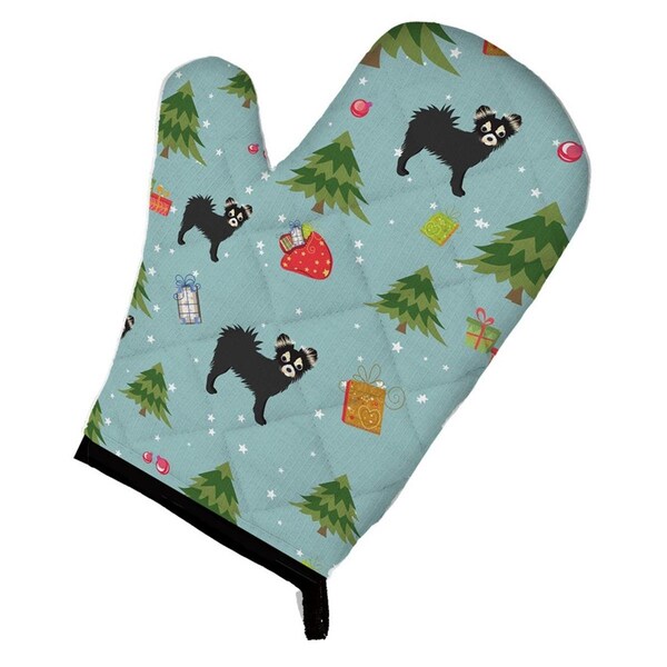 Carolines Treasures Christmas Longhair Black Chihuahua Oven Mitt - BB4922OVMT