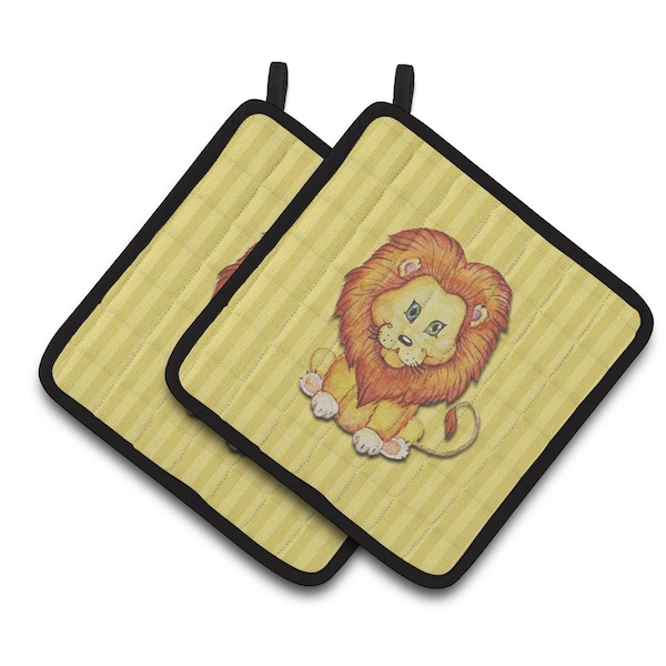 Carolines Treasures Lion Pair of Pot Holders - BB7146PTHD