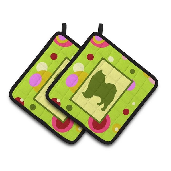 Carolines Treasures Samoyed Pair of Pot Holders, 7.5 x 3 x 7.5 in. - CK1093PTHD