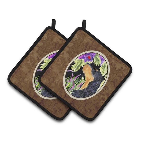Carolines Treasures Gordon Setter Pair of Pot Holders, 7.5 x 3 x 7.5 in. - SS8250PTHD