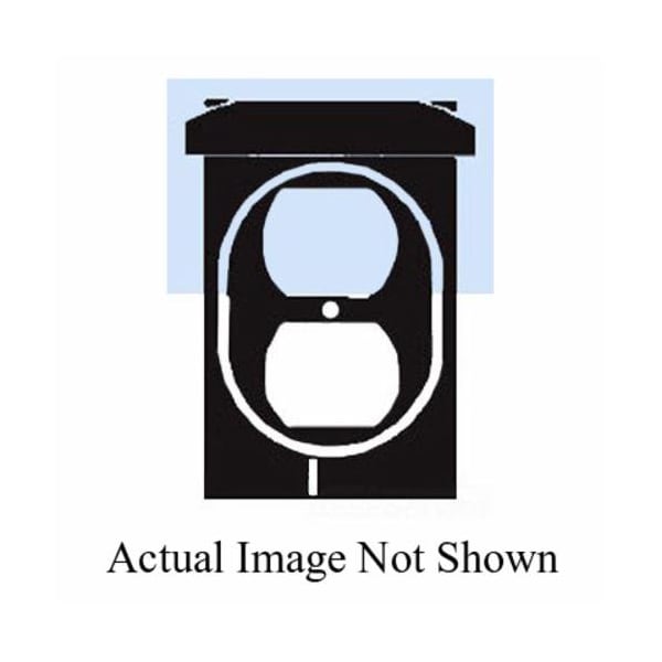 Mulberry Electrical Box Cover, 1 Gang, Rectangular, Aluminum, Duplex Receptacle Cover - 30522