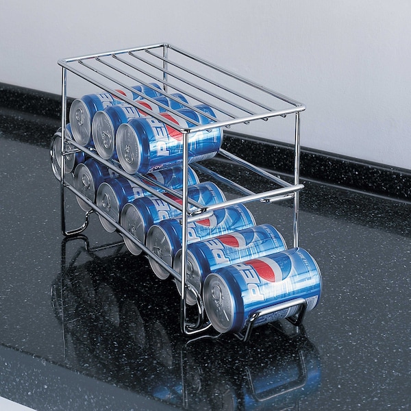 Organize It All 12 Can Organizer Rack in Chrome - NH-1841W