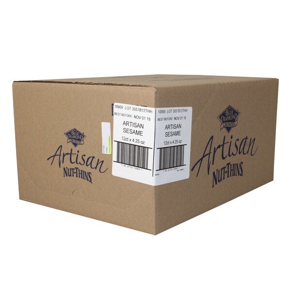 Almohaditas de nuez con semilla de sésamo Blue Diamond Artesanales - Caja con 12 unidades - 10909