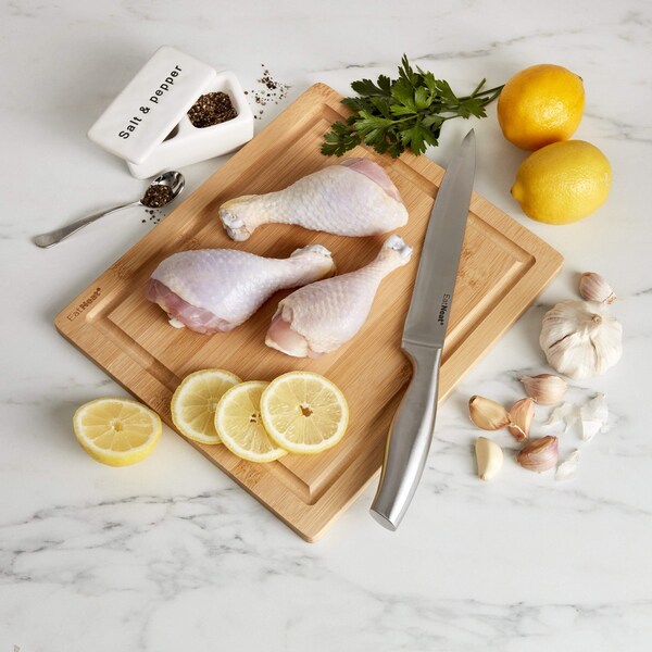 Snow Joe EatNeat 8Piece Knife Set W Cutting Board  Knife Block - SN211009