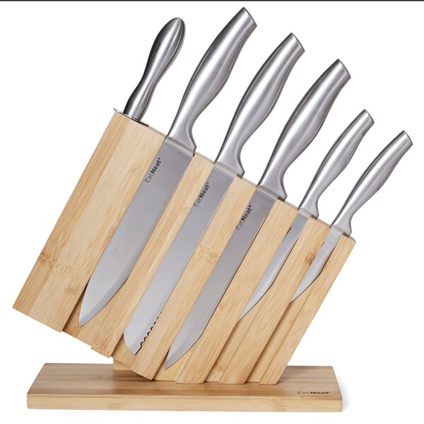 Snow Joe EatNeat 8Piece Knife Set W Cutting Board  Knife Block - SN211009