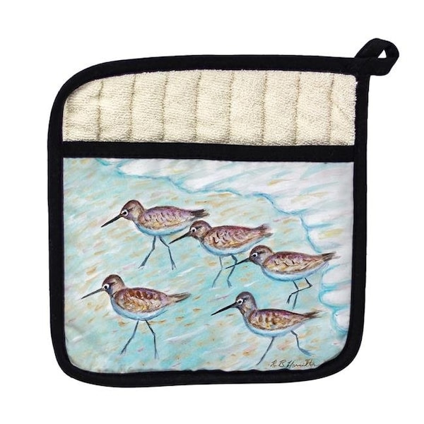 Betsy Drake Betsy Drake PT269 Sandpipers Pot Holder - PT269