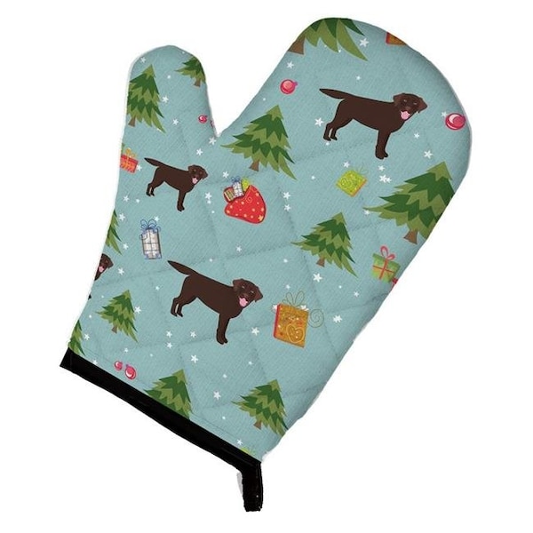 Carolines Treasures Carolines Treasures BB4965OVMT Christmas Chocolate Labrador Retriever Oven Mitt - BB4965OVMT