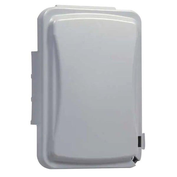 Hubbell Taymac Weatherproof Flip Cover, 5/8 in L, 5.61 in W, 1-Gang, Polycarbonate, Gray - MM110G