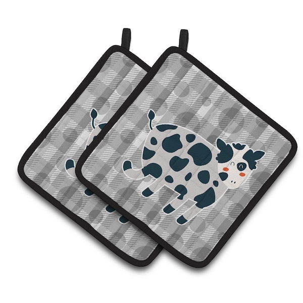Carolines Treasures Cow Pair of Pot Holders - BB6764PTHD