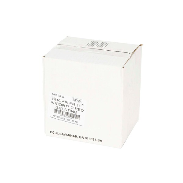 Acompañante de Chefs Mezcla de Gelatina de Frambuesa/Cereza/Fresa Roja Surtida SF 2.75 oz., Paquete de 18 - 53606