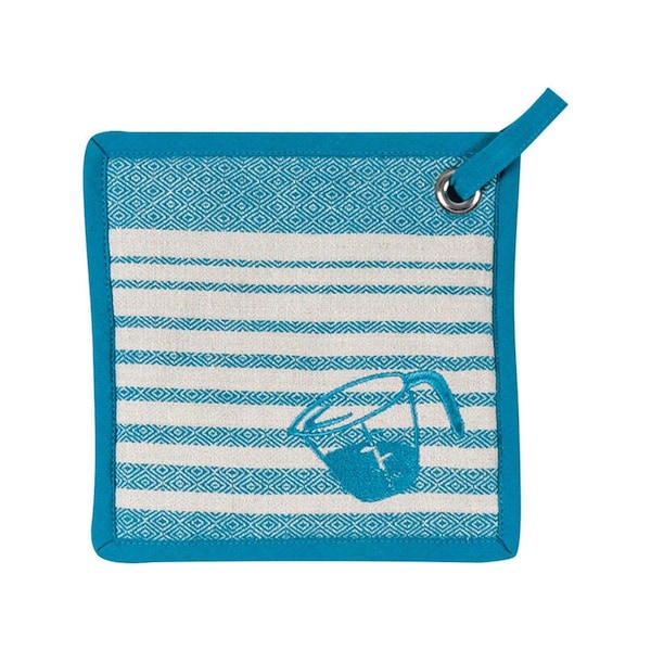 Kay Dee Kay Dee 6661854 Teal Cotton Pot Holder - Pack of 6 - 6661854