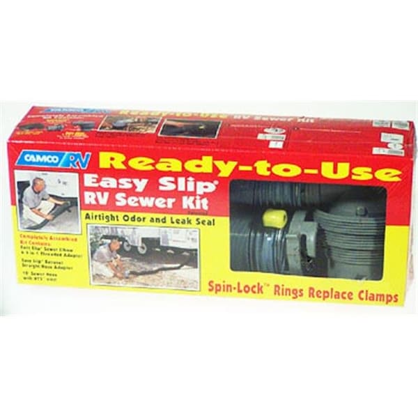 Camco Mfg Inc Rv Camco Mfg Inc   Rv Ready-To-Use Easy Slip RV Sewer Kit  39551 - 39551