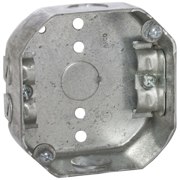 Southwire Electrical Box, 14 cu in, Octagon Box Type, Steel, Octagon Shape - 54151-R-UPC