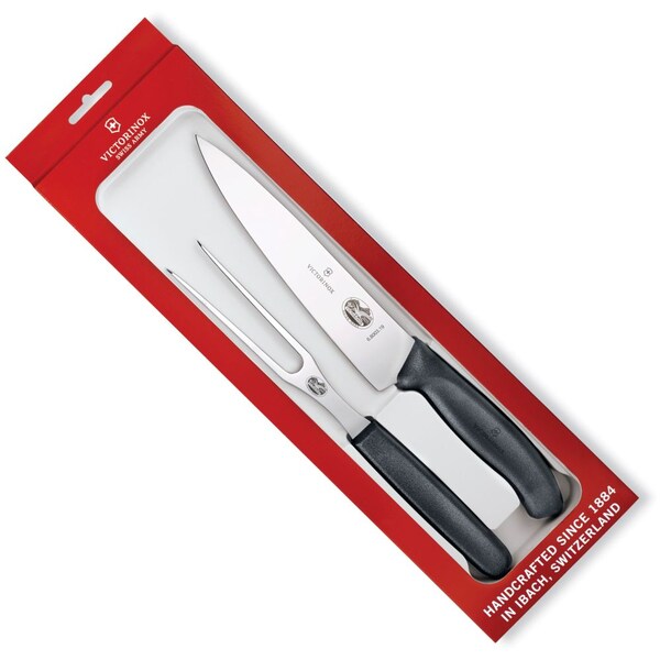 Swiss Army Brands 2024 Victorinox Kitchen 2-Piece Carving Set Packaged - VIC-6.8003.19-X2