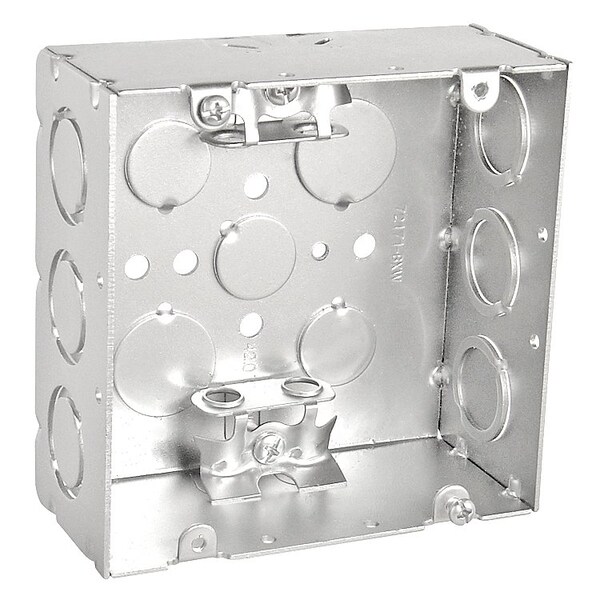Southwire Electrical Box, 42 cu in, Junction Box Type, Steel, Square Shape - 72171-BXW