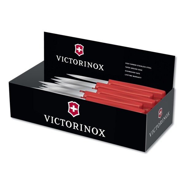 Swiss Army Brands 2024 Kitchen Paring Knife Display, 2 Dozen  6.7607, White Polypropylene Handles Display - VIC-6.7607-X1