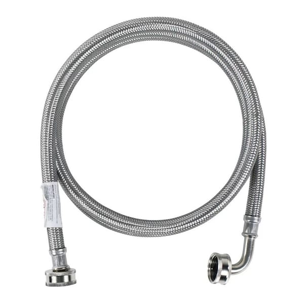 Thrifco Plumbing 48 Inch Ss Wm Hose With Elbow - 7641120
