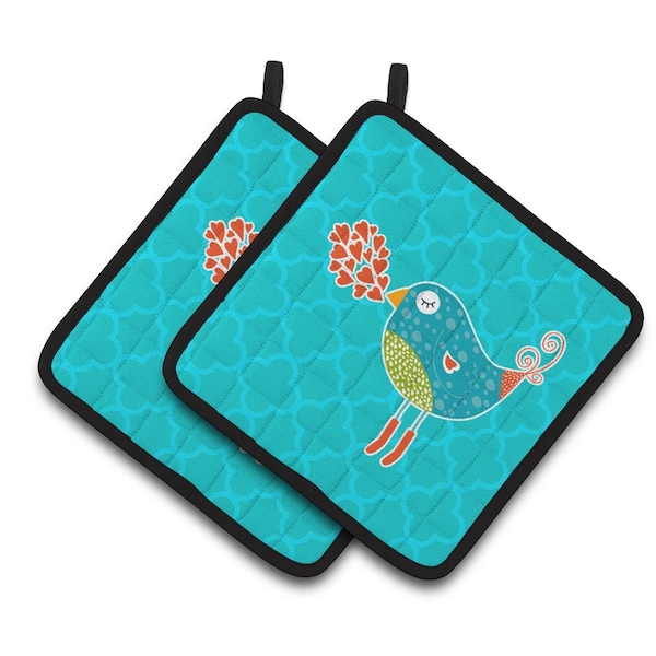 Carolines Treasures Birdy Love Pair of Pot Holders - BB6760PTHD