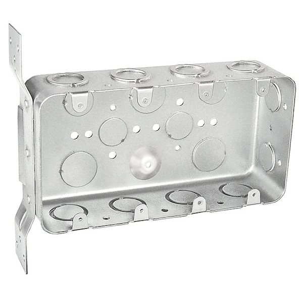 Southwire Electrical Box, 57.8 cu in, Device Box Type, 4 Gangs, Steel - MGSB-4F
