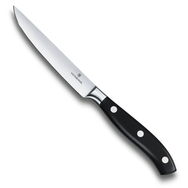 Swiss Army Brands Kitchen Grande Maitre, Steak Knife Set 2 Pcs - 12 C , Pom Handles, Forged Steel, Parer Gift Box - VIC-7.7242.2