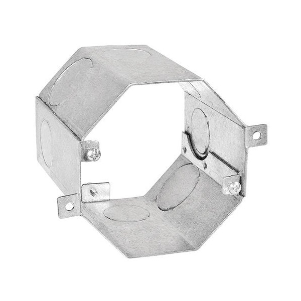 Southwire Electrical Box, 43 cu in, Octagon Box Type, Steel, Octagon Shape - OCR-350341