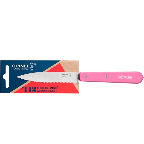 Opinel Sas 2018 Opinel Kitchen Serrated Paring Knife Ndegrees113 Fuchsia Blade 10Cm - OPI-002036