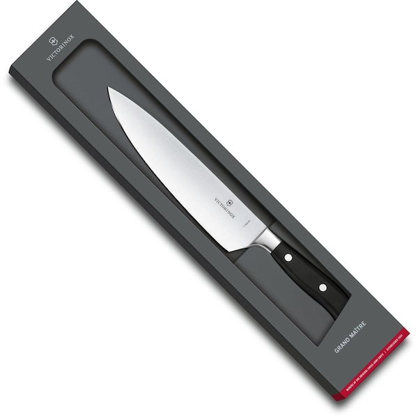 Swiss Army Brands 2024 Victorinox Kitchen Grande Maitre, 8In Chef, Pom Handles, Forged Steel, Parer Gift Box - VIC-7.7403.20G