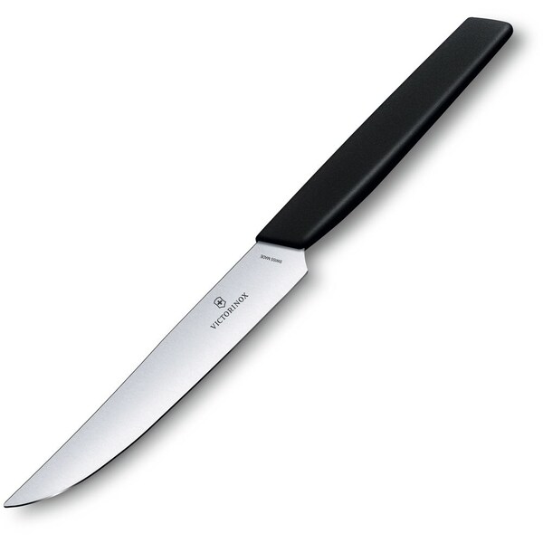 Swiss Army Brands 2024 Victorinox Kitchen Steak, Swiss Modern 4.75In Steak Knife, Straight Edge, Black,  - VIC-6.9003.12