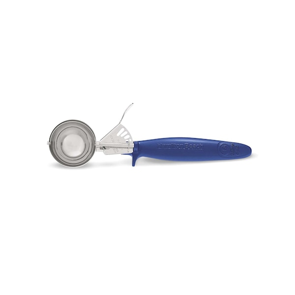 Hamilton Beach Hamilton Beach 2.07 oz. Microban Stainless Steel Ergogrip Blue Disher - 80-16