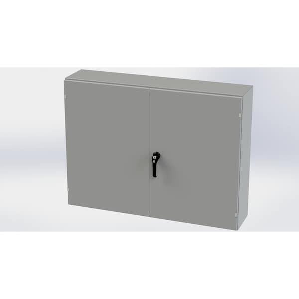 Saginaw Control & Engineering Carbon Steel Electrical Enclosures, 36 in H, 10 in D, 48 in W, NEMA 3R, 12, 13 - SCE-364810WFLP
