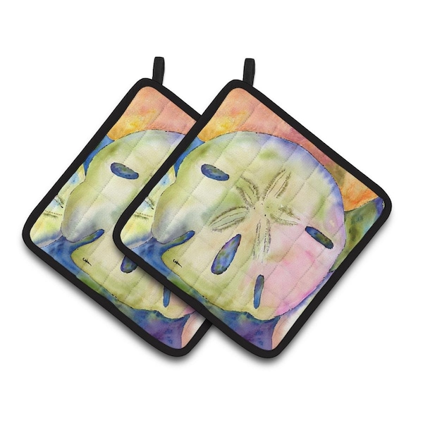 Carolines Treasures Sand Dollar Pair of Pot Holders - 8545PTHD