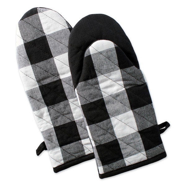 Fastfood Black Buffalo Check Oven Mitt - FA2567441